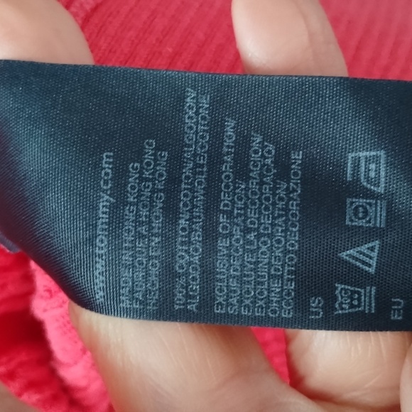 Tommy Hilfiger Cable Knit Sweater Pink Medium Vintage V Neck - Picture 6 of 6